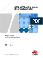 HUAWEI MU203 WCDMA M2M Module at Command Interface Specific