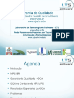 Garantia Da Qualidade: Prof. Dr. Sandro Ronaldo Bezerra Oliveira Srbo@ufpa - BR WWW - Ufpa.br/srbo