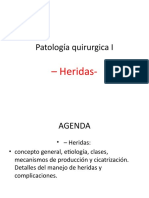 Patología Quirurgica I: - Heridas