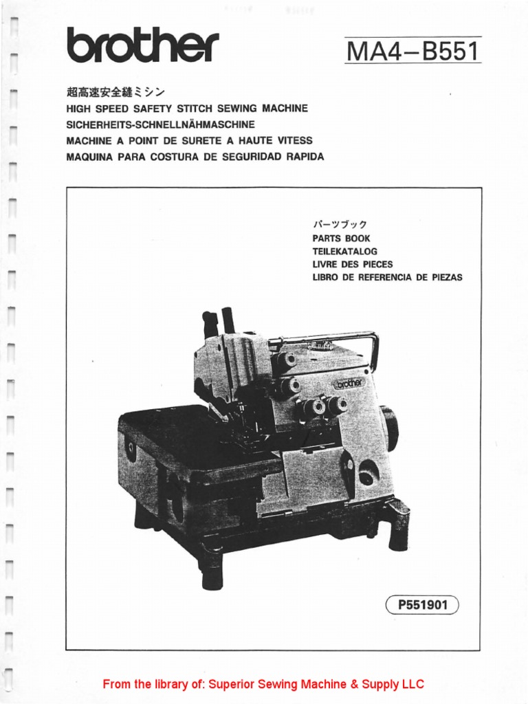 Brother MA4 B551 | PDF