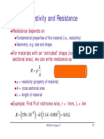 Resistivity and Resistance