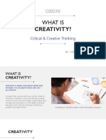 CGD2312 - What is Creativity