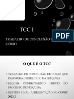 O TCC I: orientações sobre estrutura, metodologia e desenvolvimento do trabalho de conclusão de curso