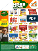 Ofertas de produtos alimentícios em lojas de atacado