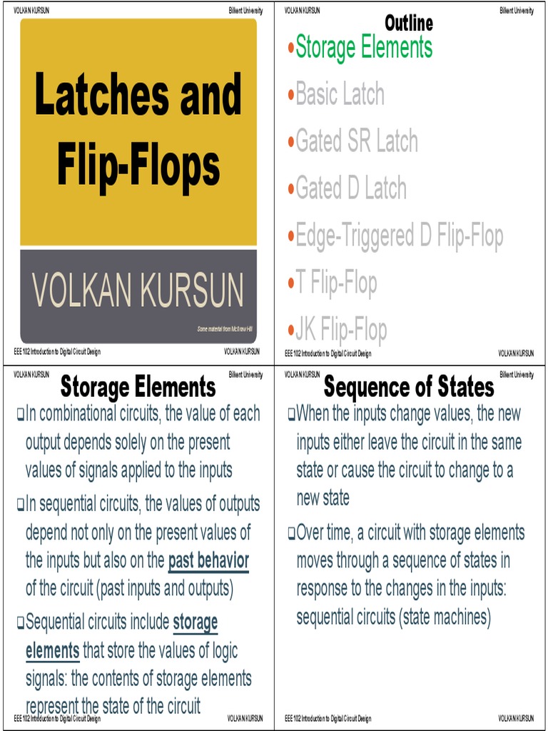 8 Latches and FlipFlops PDF Electronic Design Computer