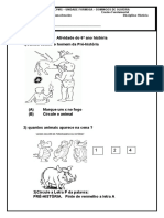 Atividade Adaptada de História 6º Ano