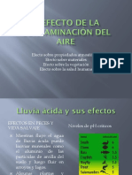 Efecto Sobre Propiedades Atmosféricas Efecto Sobre Materiales Efecto Sobre La Vegetación Efecto Sobre La Salud Humana