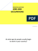 Conversational Questions JOBS and OCcUPATIONS