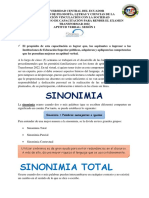 Sesión 1-Guía de Apredizaje. Sinónimos y Antónimos