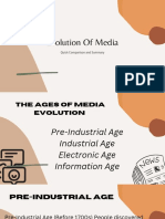 Evolution of Media: Quick Comparison and Summary