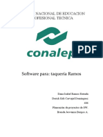 Software Para: Taquería Ramos: Colegio Nacional de Educacion Profesional Tecnica