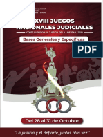 Bases - Xviii Juegos Nacionales Judiciales 2022