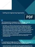 Click To Edit Master Title Style: Staffing The Engineering Organization