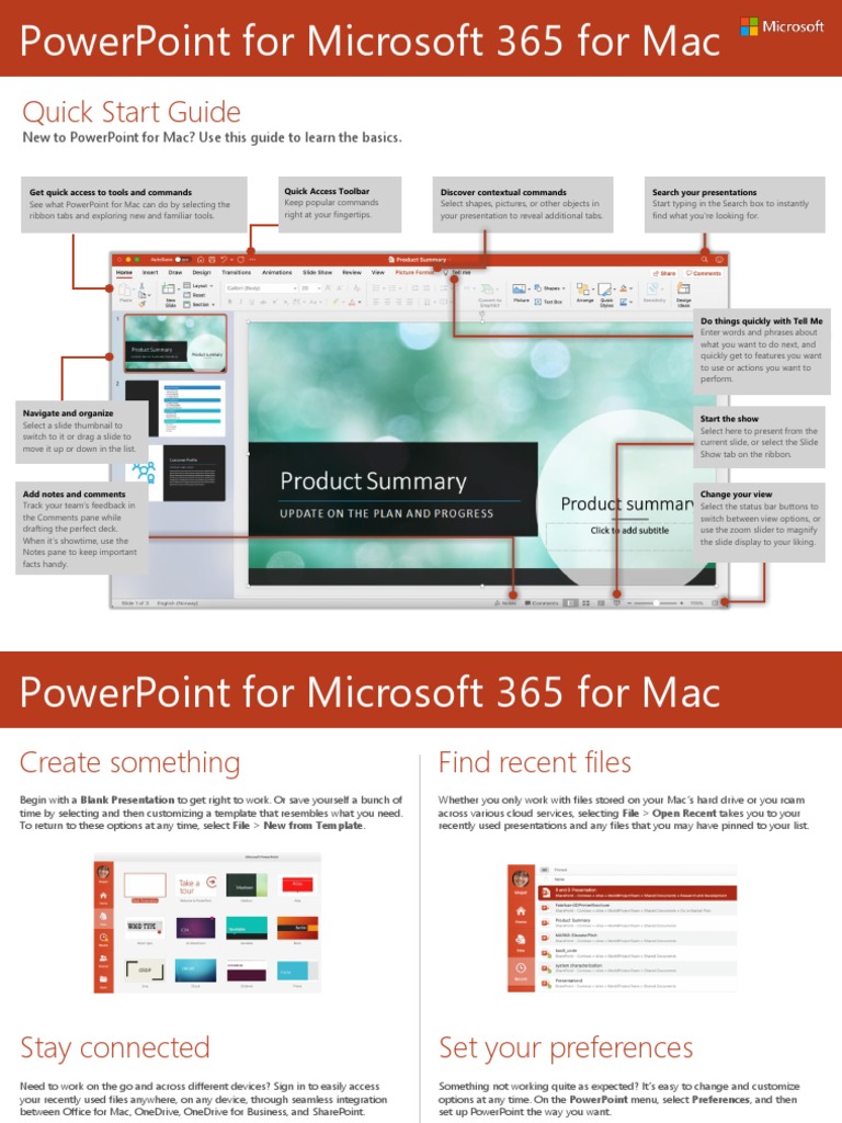 PowerPoint Quick Start for Mac Users | PDF | Microsoft Power Point ...