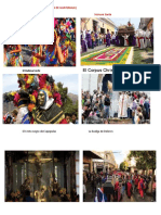 El Corpus Christi de Patzún: Actividades Culturales de Guatemala) El Carnaval en Guatemala Semana Santa