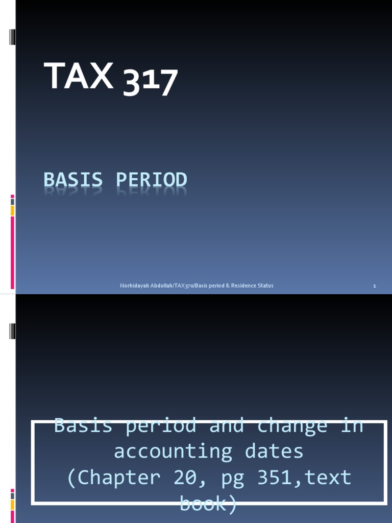 Basis Period PDF Expense Public Law