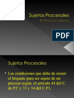 Partes en el proceso laboral