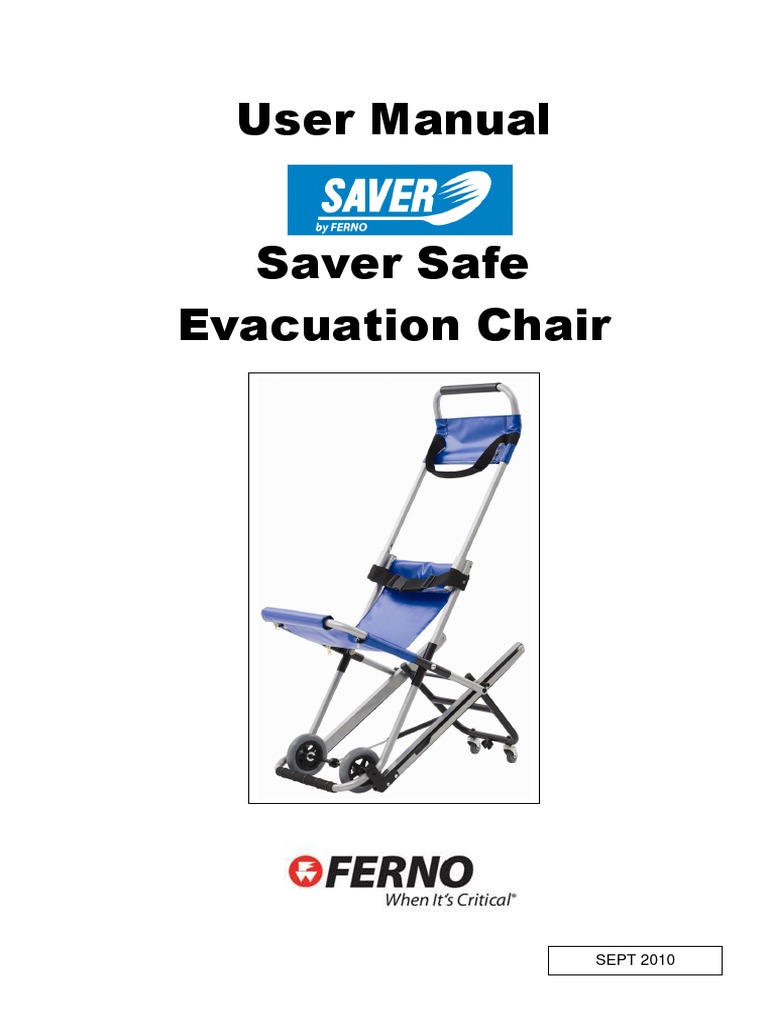 Saver Safe Evac Chair PDF Chair Disability
