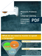 Phonemic Problems in Language Acquisition