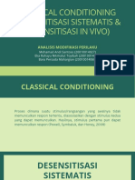 Classical Contioning) Desensitisasi Sistematis & Desensitisasi in Vivo