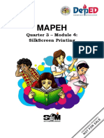 Mapeh: Quarter 3 - Module 4: Silkscreen Printing