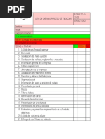 Lista de Chequeo Proceso de Induccion