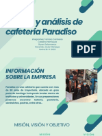 Estudio y Analisis Finales de Cafeteria Paradiso