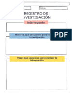 Planilla de Registro Investigación PDF