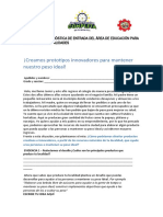 Evaluación Diagnóstica de Entrada Del Área de Educación para El Trabajo Manualidades