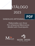 Catálogo Sandalias Artesanales Piel México 2023