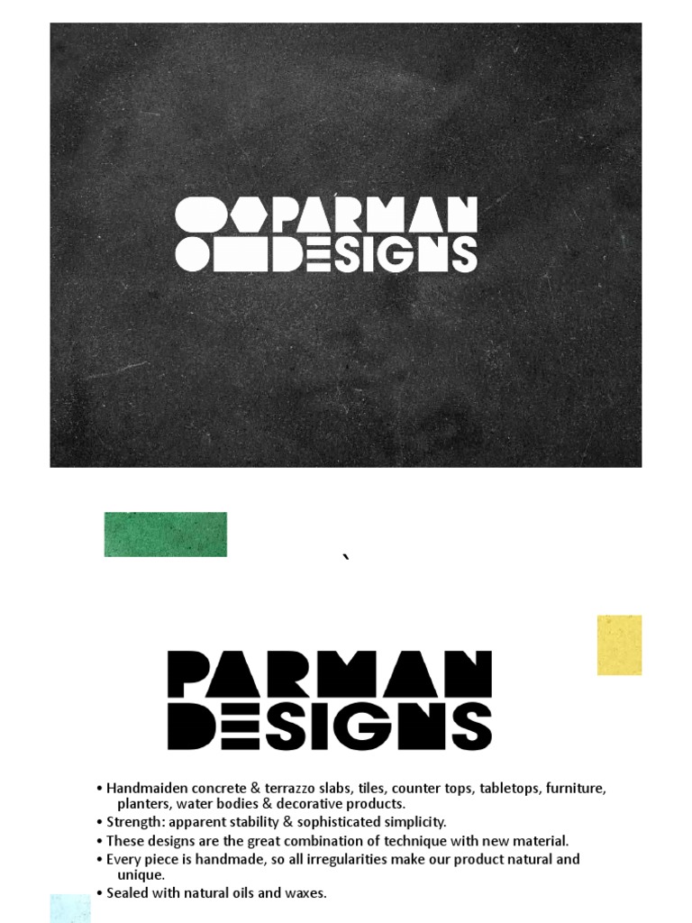 Custom Terrazzo Designs by Parman | PDF | Countertop | Architectural Design