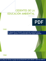 Antecedentes de La Educación Ambiental