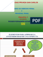 Causas de justificación y elementos para afirmar la antijuricdicidad de una conducta