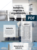 Industria, Empresa y Organización: Conceptos