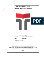 Laporan Praktikum Teknik Telekomunikasi 3: Disusun Oleh: Nama: Oki Roby Pratama NIM: 21101003 Kelompok: 2