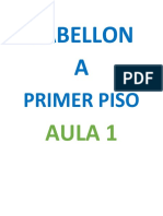 Lista de Aulas Pabellon A