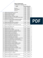 Infosys Selected List 2012