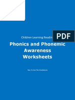 Read Me First Instructions Phonics Worksheets