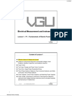 Electrical Measurement and Instrument: Lecture 1 - P1 - Fundamentals of Electric Power