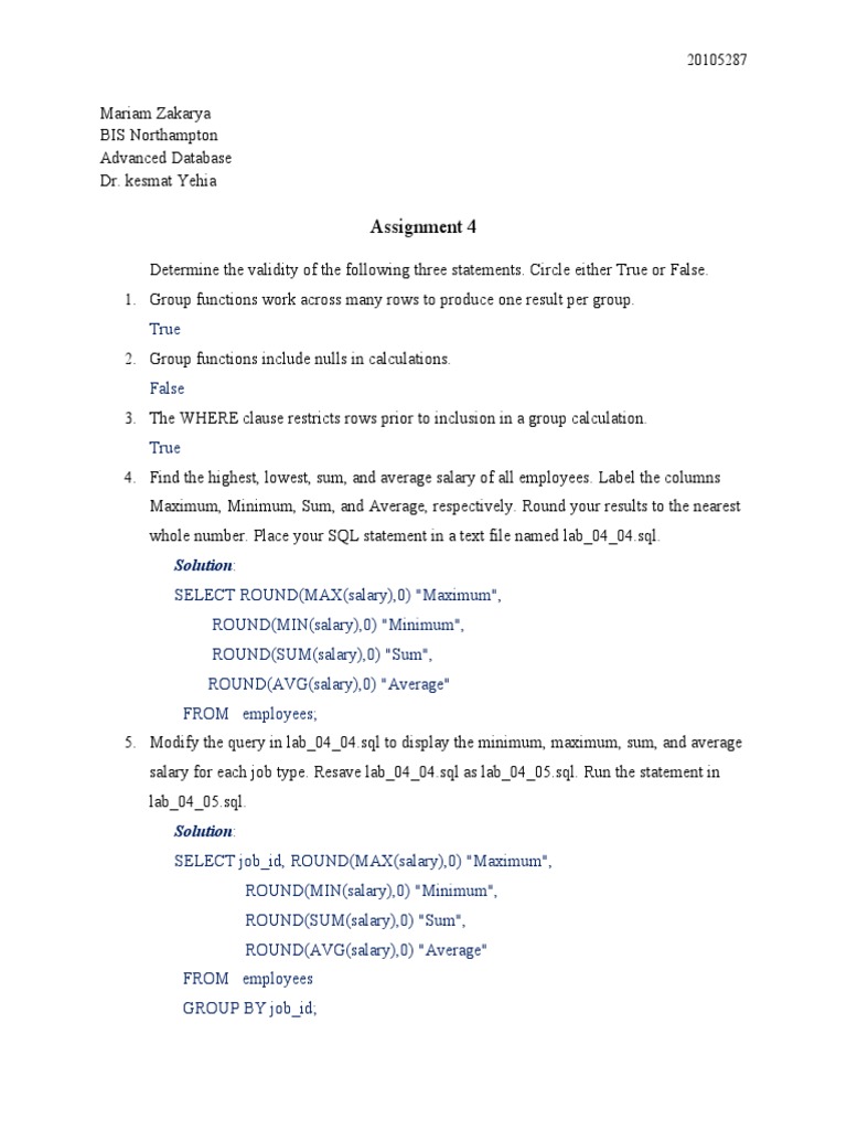 SQL Queries for Salary Analysis | PDF | Software Engineering | Software