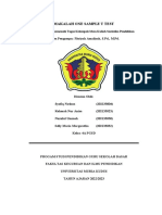 Makalah One Sample T Test: Disusun Untuk Memenuhi Tugas Kelompok Mata Kuliah Statistika Pendidikan