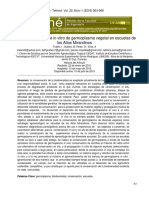 Conservación in Vivo e in Vitro de Germoplasma Vegetal en Escuelas de Los Altos Mirandinos