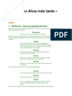 Guión, 5 Años Mas Tarde - ESP PDF