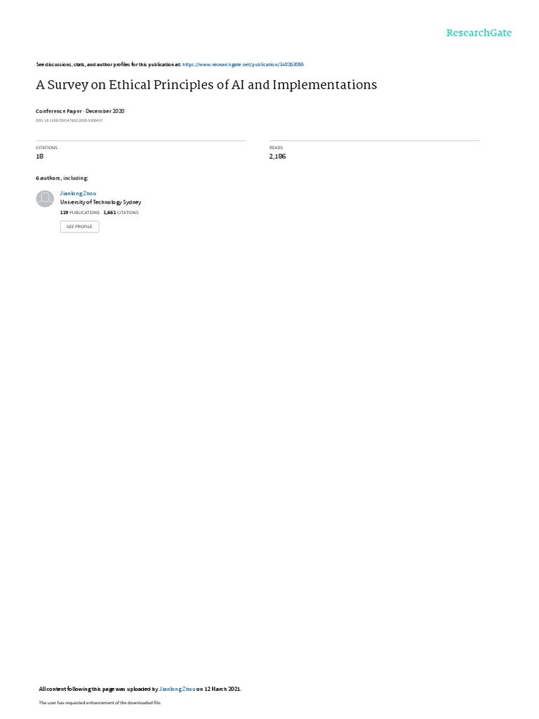 Ethical AI Principles and Implementation | PDF | Artificial ...