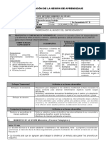 Planificación de La Sesión de Aprendizaje