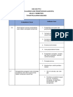 Kisi-Kisi Pts I Mata Pelajaran Ilmu Pengetahuan Alam (Ipa) Kelas V Semester I TAHUN PELAJARAN 2022/2023