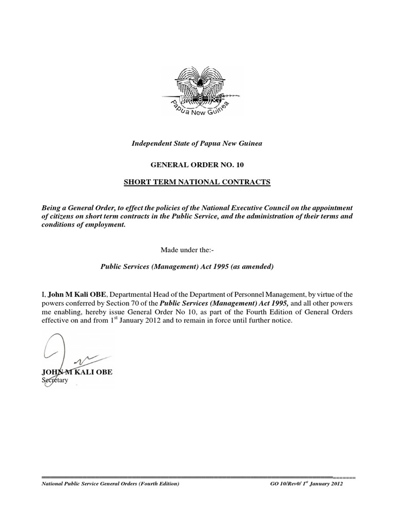 Short Term National Contracts Guidelines | PDF | Employment | Salary