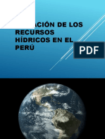 Situación de Los Recursos Hídricos en El Perú