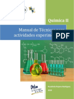 Manual de Técnicas para Actividades Experimentales: Química II