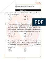 JEE Main Three Dimensional Geometry Important Questions (2022)
